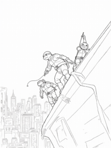 Teenage Mutant Ninja Turtles rooftop escape