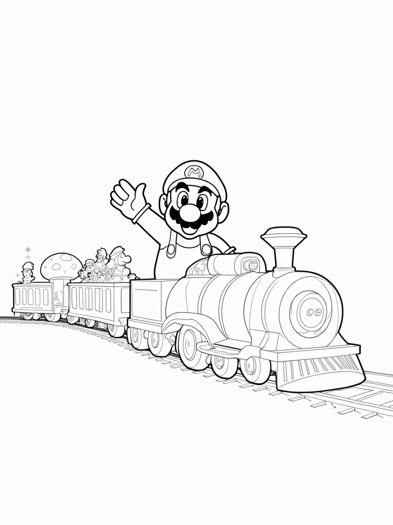 Mario’s train adventure