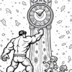 Hulk at the cosmic clock tower