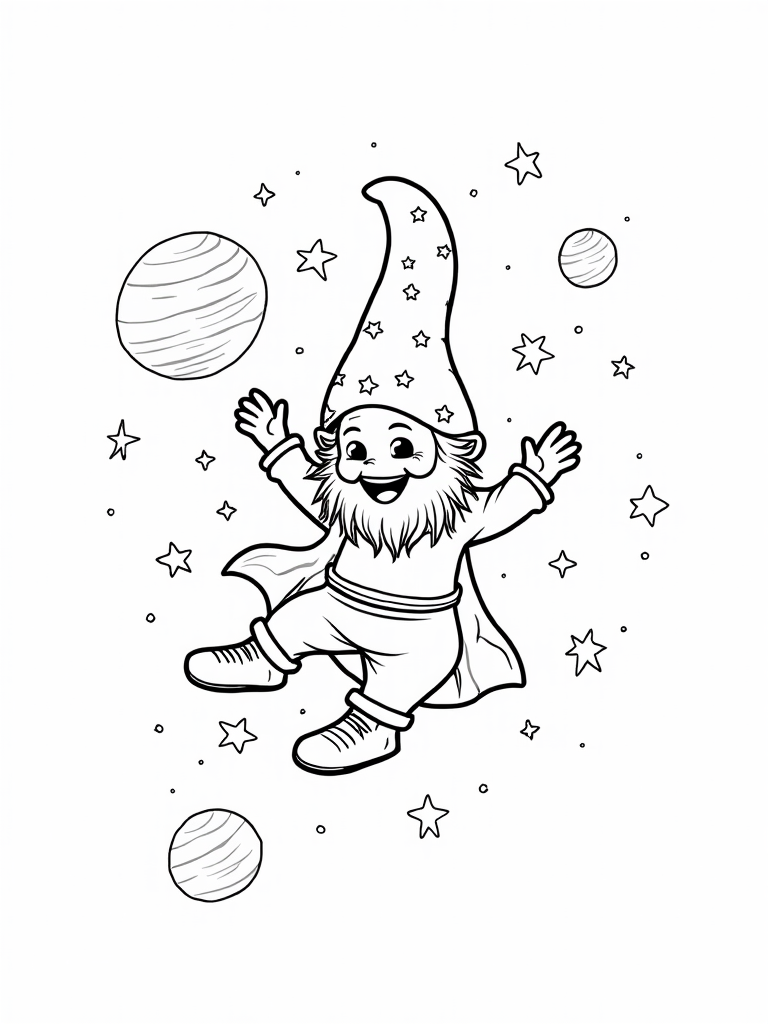 Gnome dancing among the stars
