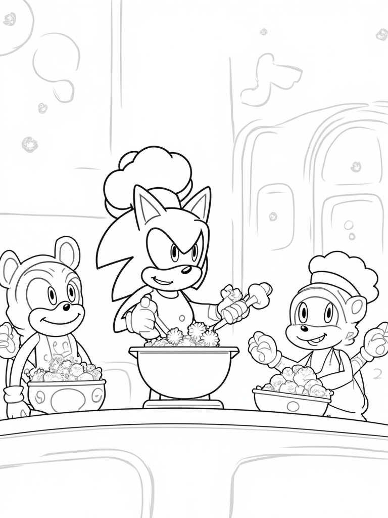 sonic coloring pages