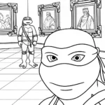 TMNT in an art gallery