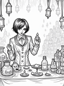 Wednesday Addams in the shadow market