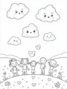 Clouds delivering love letters