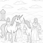 Unicorns at the enchanted festival