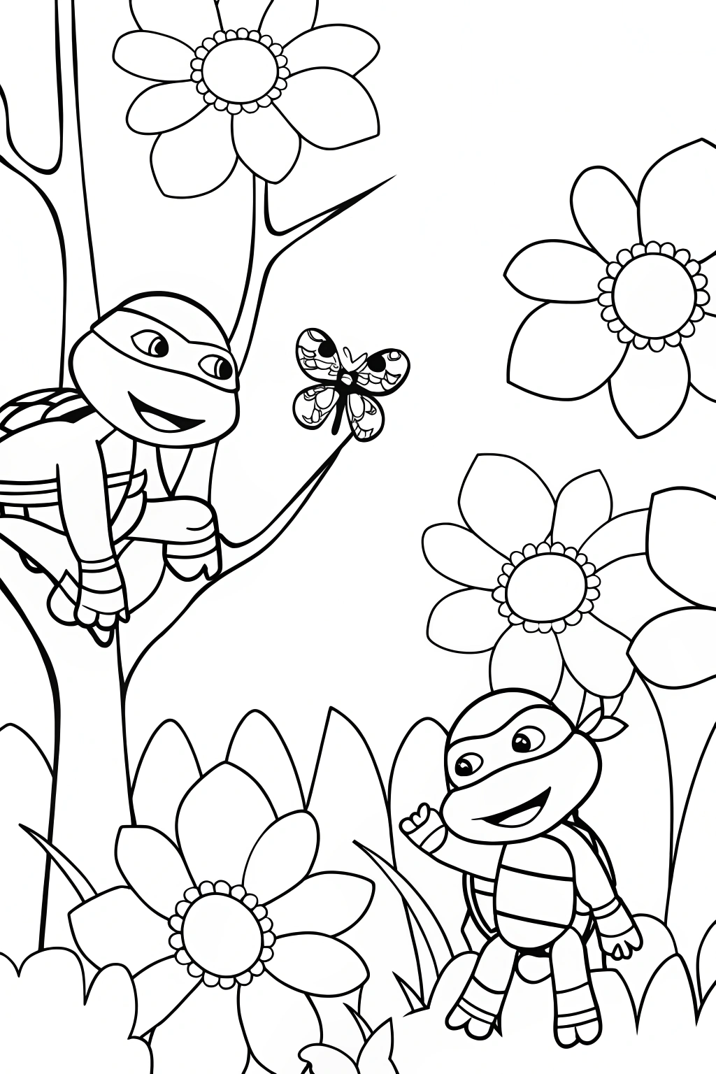 Leonardo climbing a tree