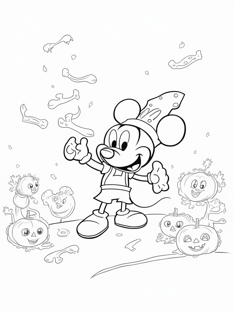 halloween disney coloring pages