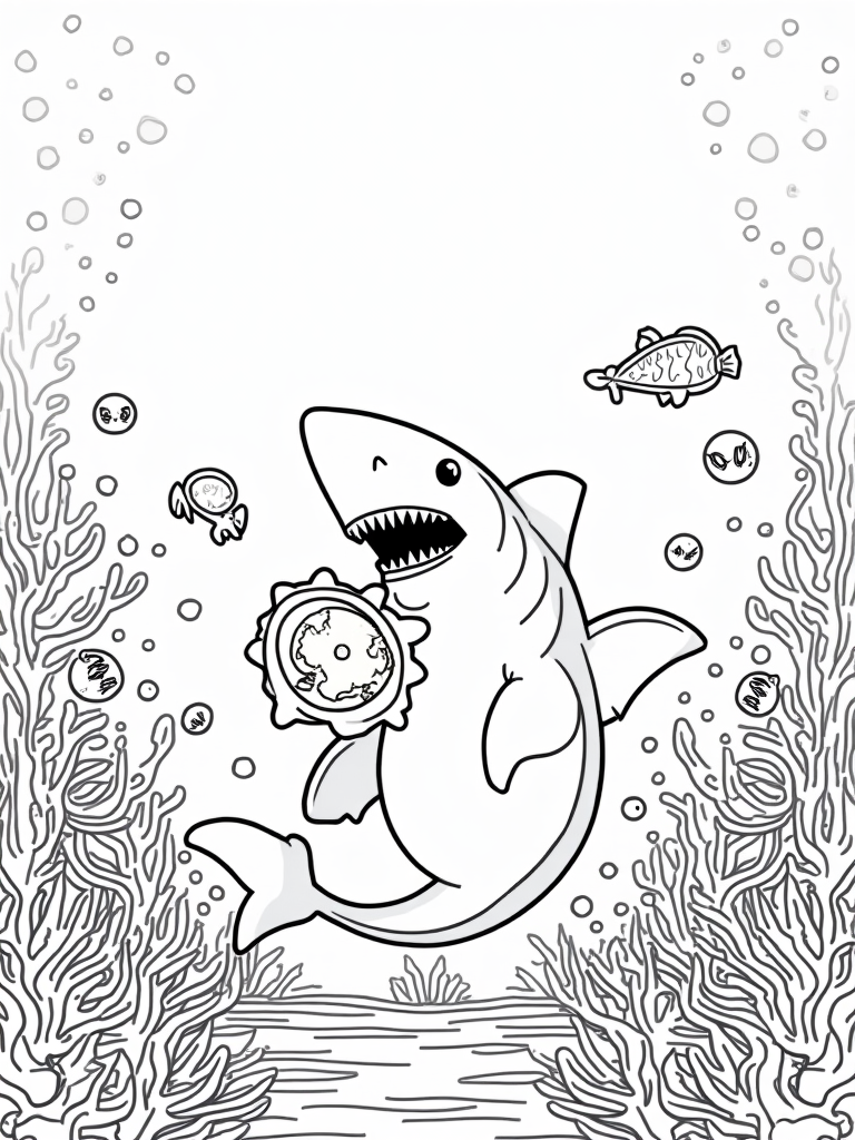 shark coloring pages