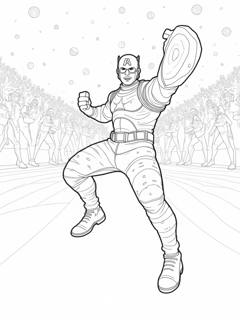 Captain America at the Galactic Championship