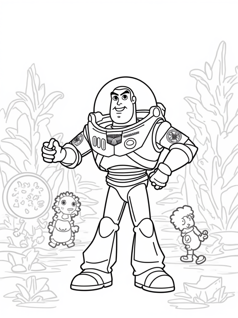 buzz lightyear coloring pages