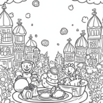 Thanksgiving harvest festival scene