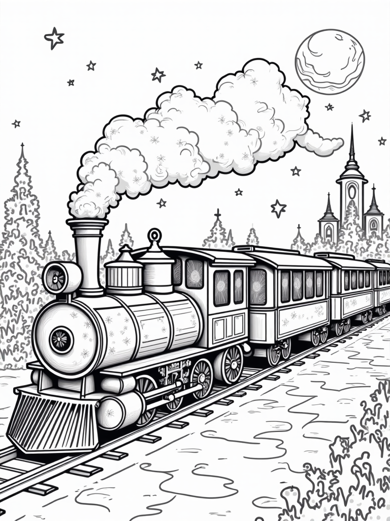Halloween time-traveling train adventure