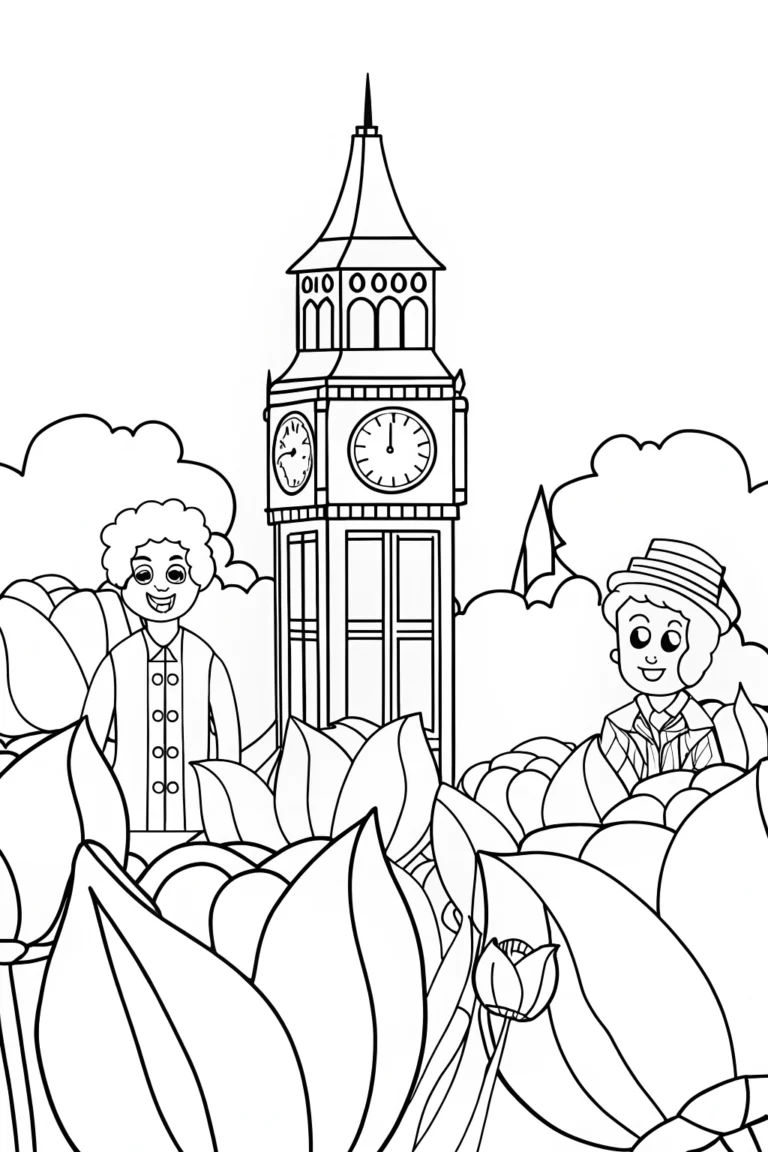 Super Sonic in a magical garden coloring pages