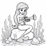 Little mermaid crafting music