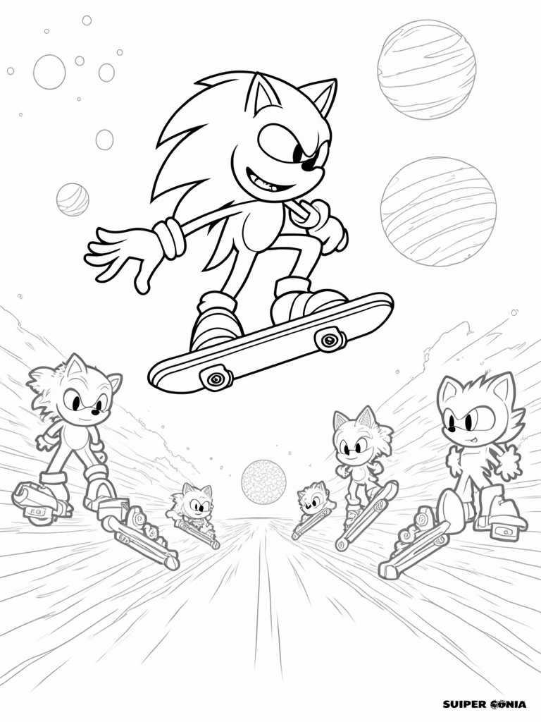 Super Sonic skate park showdown