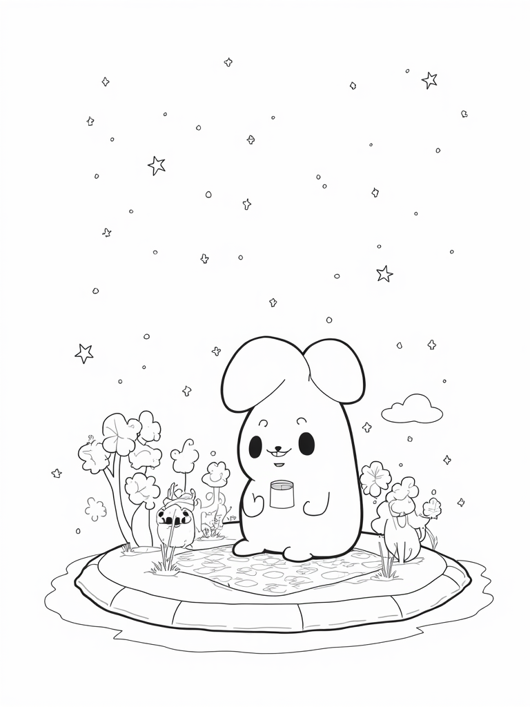 cinnamoroll coloring pages
