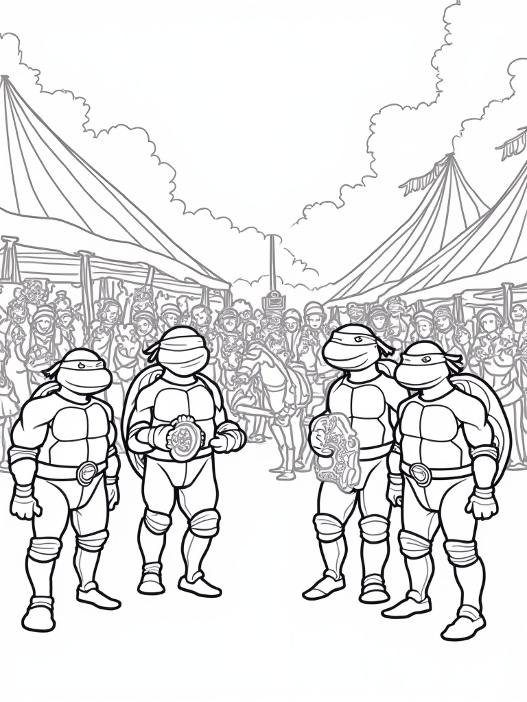 Teenage Mutant Ninja Turtles at fair