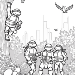 Teenage Mutant Ninja Turtles in nature