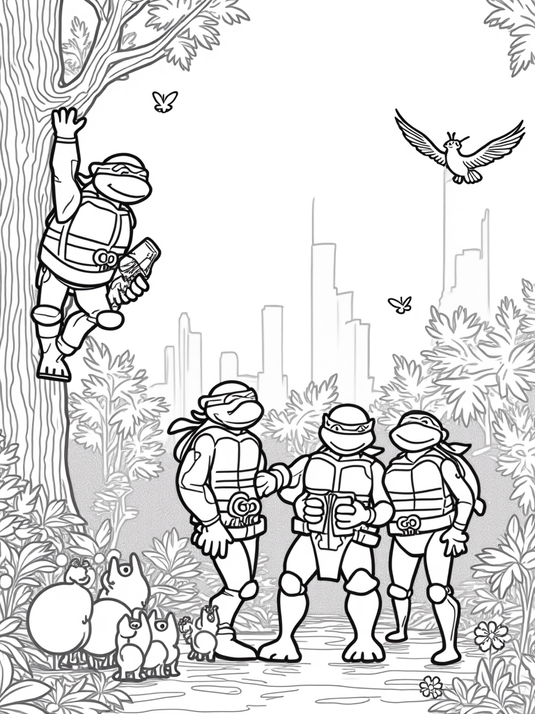 Teenage Mutant Ninja Turtles in nature