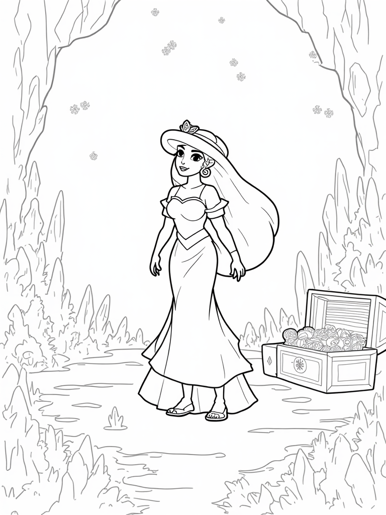 jasmine coloring pages