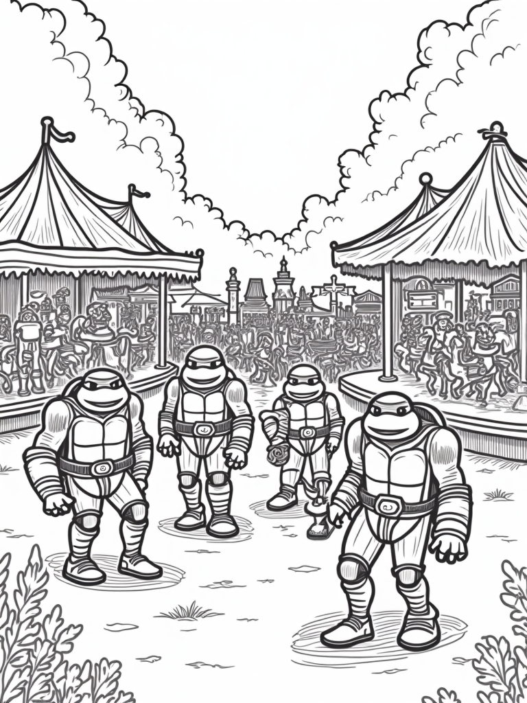teenage mutant ninja turtles coloring pages