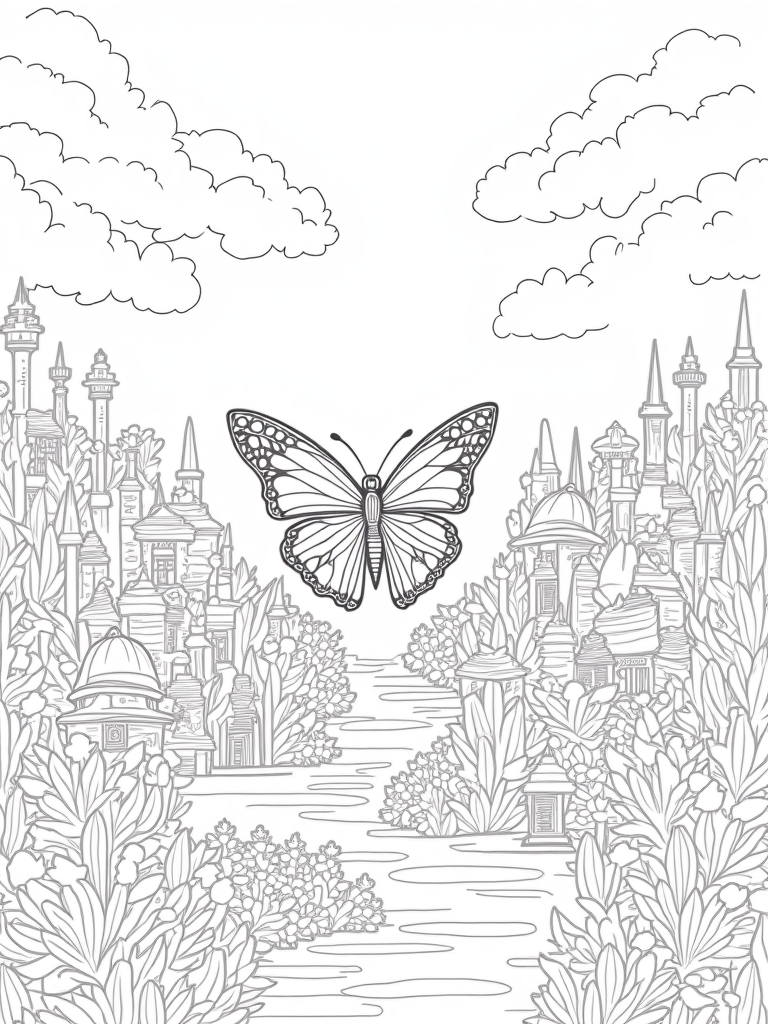 butterfly coloring pages