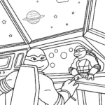 Teenage Mutant Ninja Turtles in space