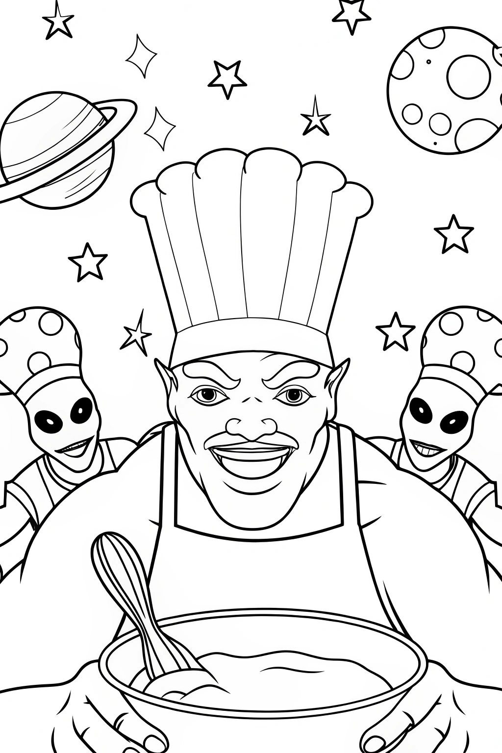Hulk baking in outer space