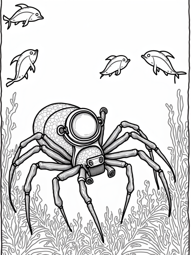 Spider’s underwater expedition