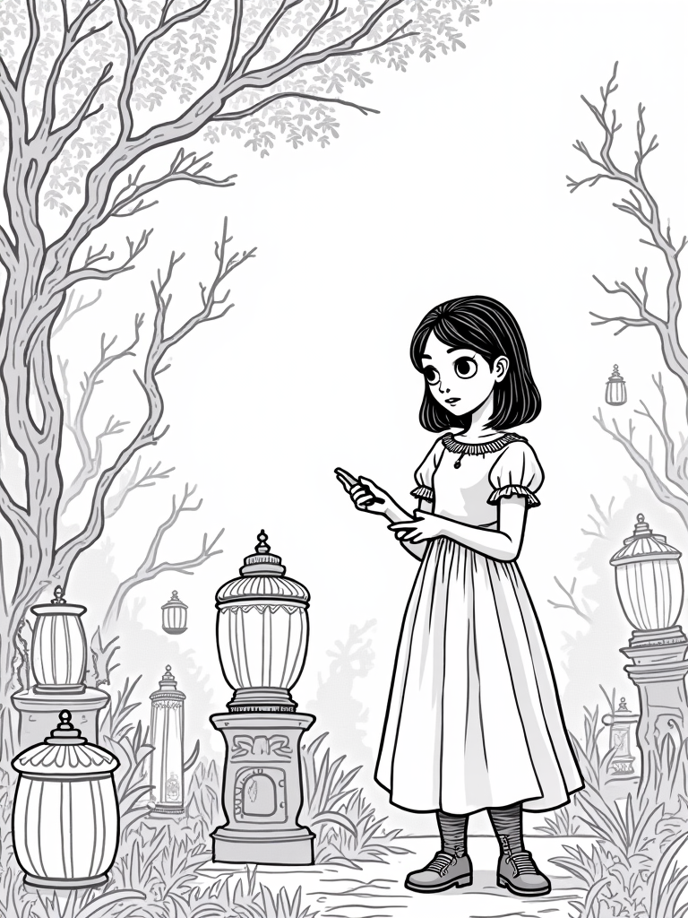 Wednesday Addams at the lantern festival