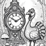 Turkey discovering a magical clock