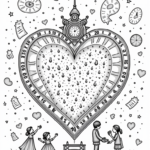 Heart-shaped time machine adventure