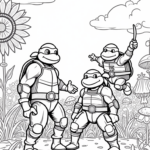 Teenage Mutant Ninja Turtles battle