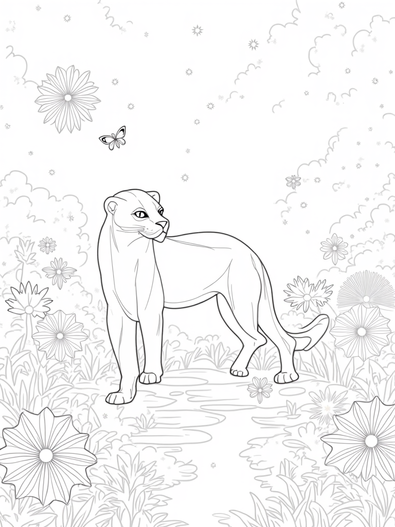black panther coloring pages