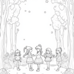 Magical love festival in the forest