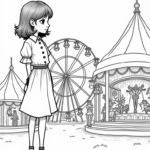 Wednesday Addams at the carnival