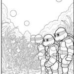 Teenage Mutant Ninja Turtles gardening