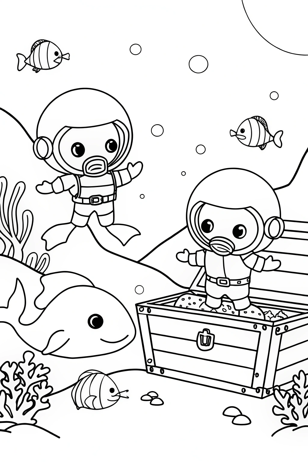 Ninja Turtles underwater treasure hunt