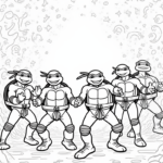 Teenage Mutant Ninja Turtles dance-off
