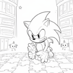 Super Sonic solving a puzzle
