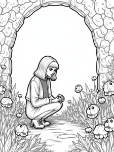 Wednesday in the enchanted garden