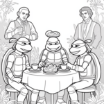 Teenage Mutant Ninja Turtles tea party