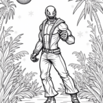 Venom dancing in a neon jungle