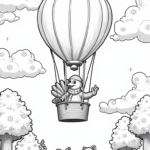 Turkey in a hot air balloon