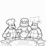 Teenage Mutant Ninja Turtles cooking