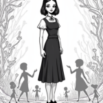 Wednesday Addams in a shadow realm