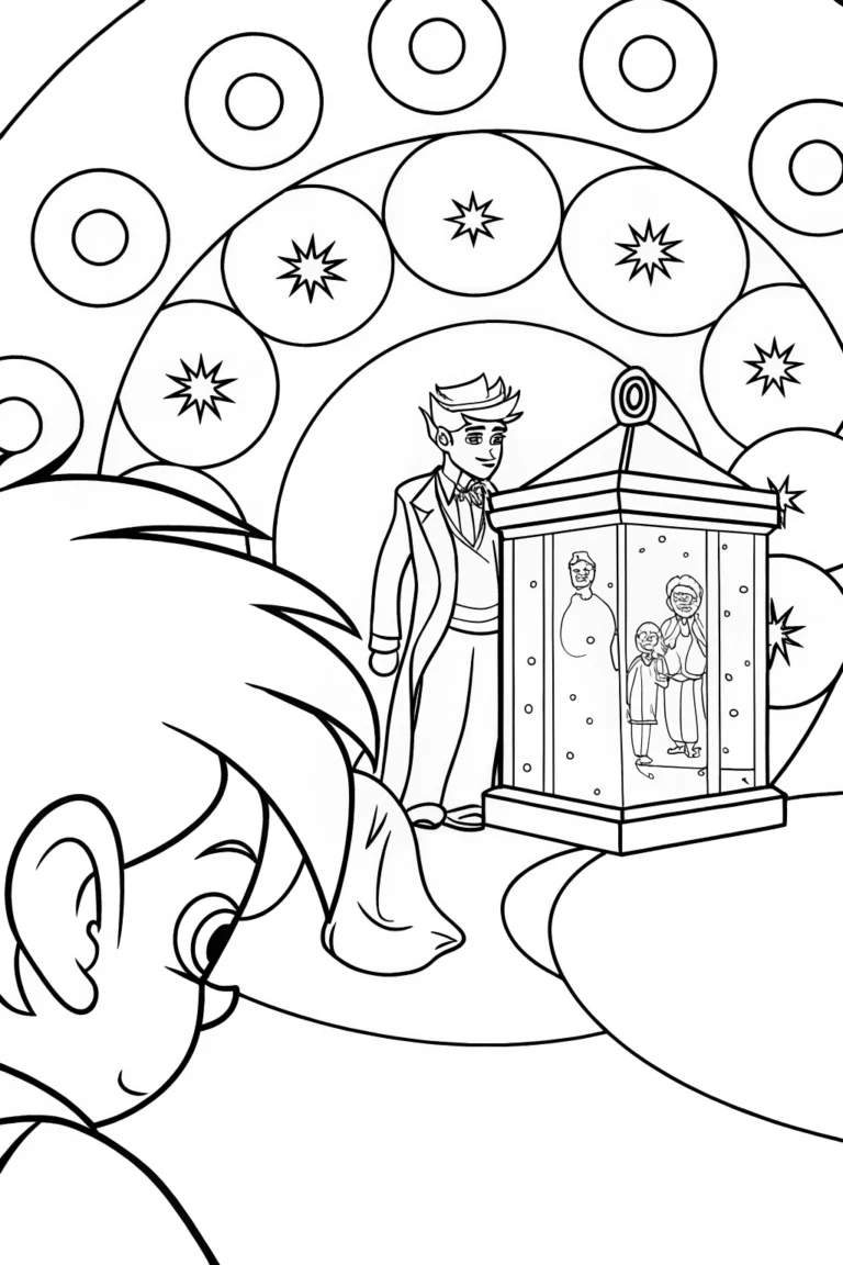 Super Sonic’s time capsule adventure coloring pages