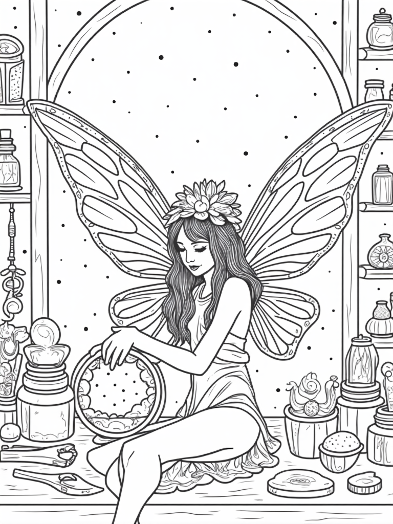 Fairy artisan crafting dreams