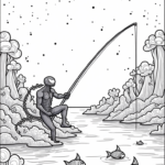Venom fishing in a cosmic lake