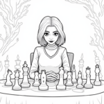 Wednesday Addams chess match